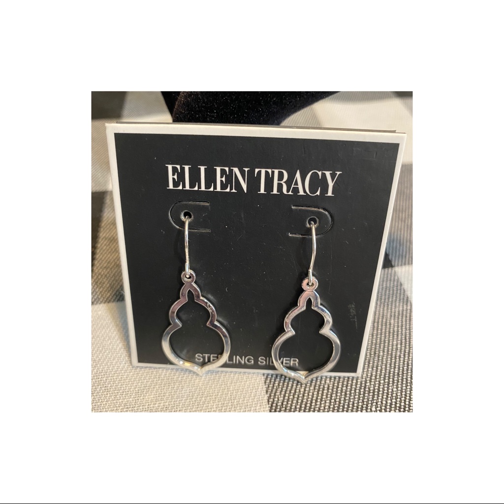 Nwot. Ellen Tracy Sterling Silver Earrings.